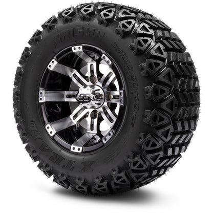 10" MODZ Tempest Machined Black - Tire and Wheel Combo