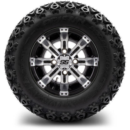 10" MODZ Tempest Machined Black - Tire and Wheel Combo