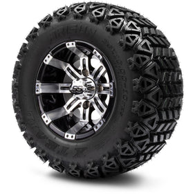 10" MODZ Tempest Machined Black - Tire and Wheel Combo