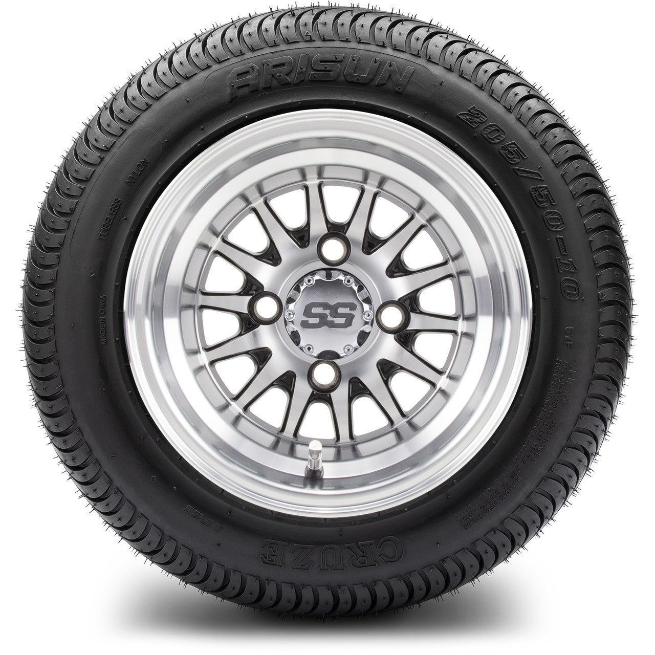 10" MODZ Medusa Machined Black - Tire and Wheel Combo