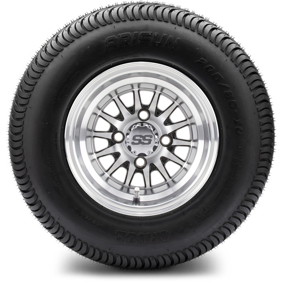 10" MODZ Medusa Machined Black - Tire and Wheel Combo