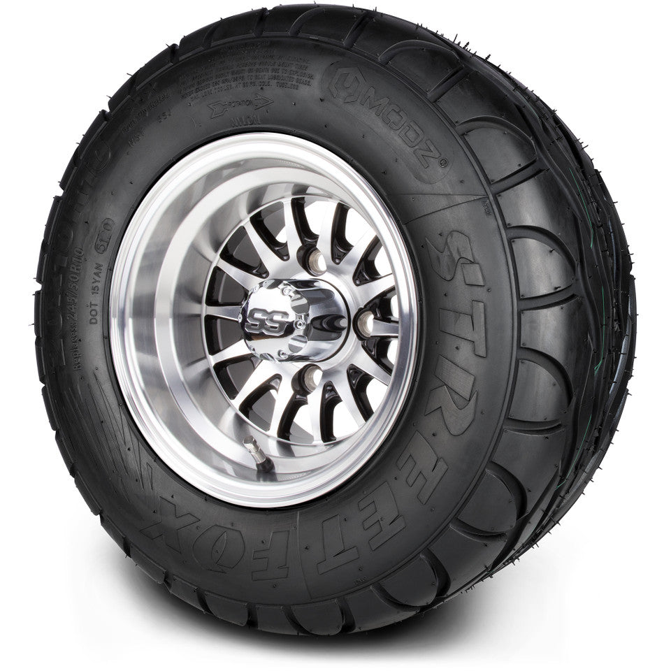 10" MODZ Medusa Machined Black - Tire and Wheel Combo