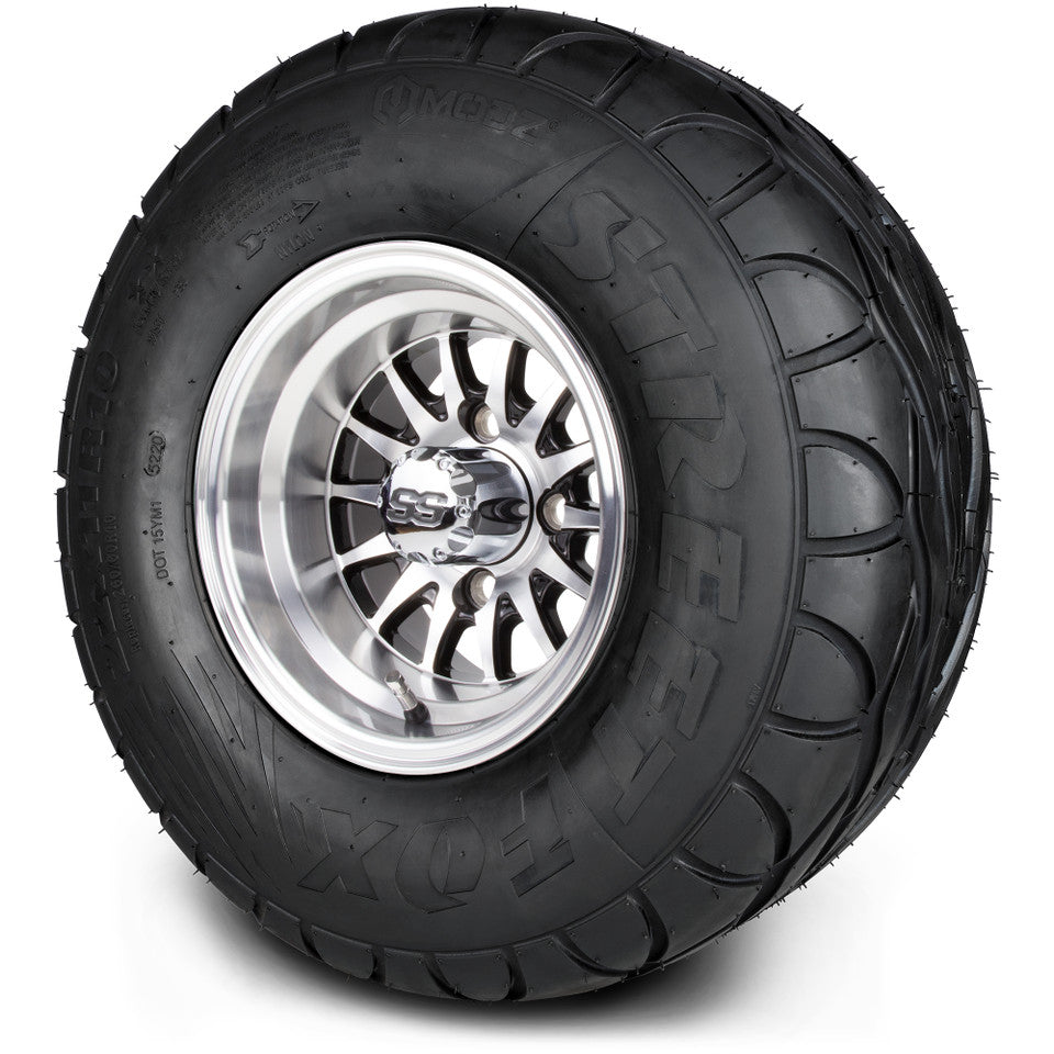 10" MODZ Medusa Machined Black - Tire and Wheel Combo