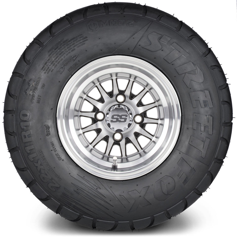 10" MODZ Medusa Machined Black - Tire and Wheel Combo