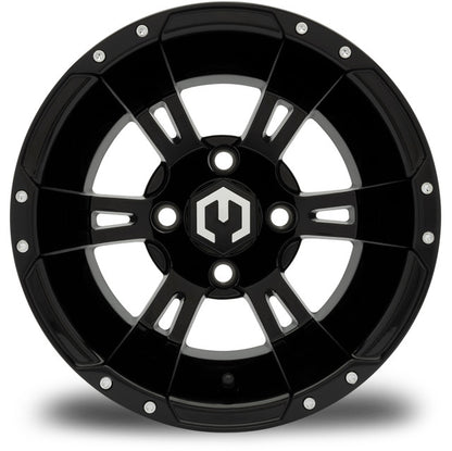 12" MODZ Ambush Glossy Black - Tire and Wheel Combo