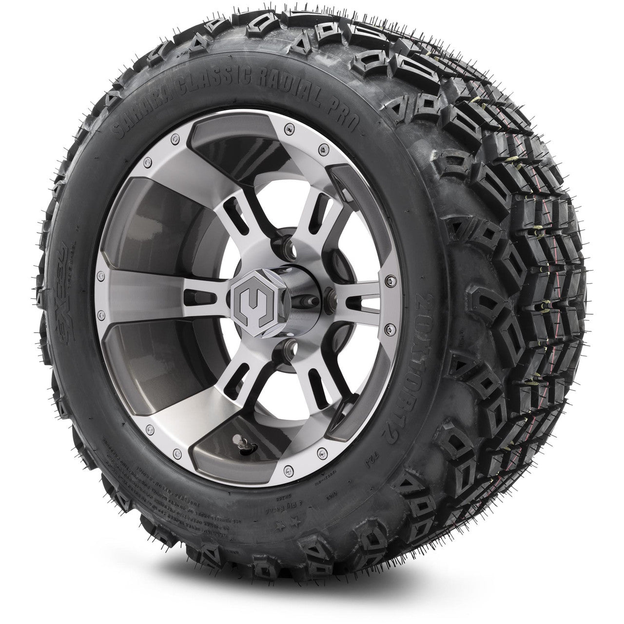 12" MODZ Ambush Gunmetal - Tire and Wheel Combo