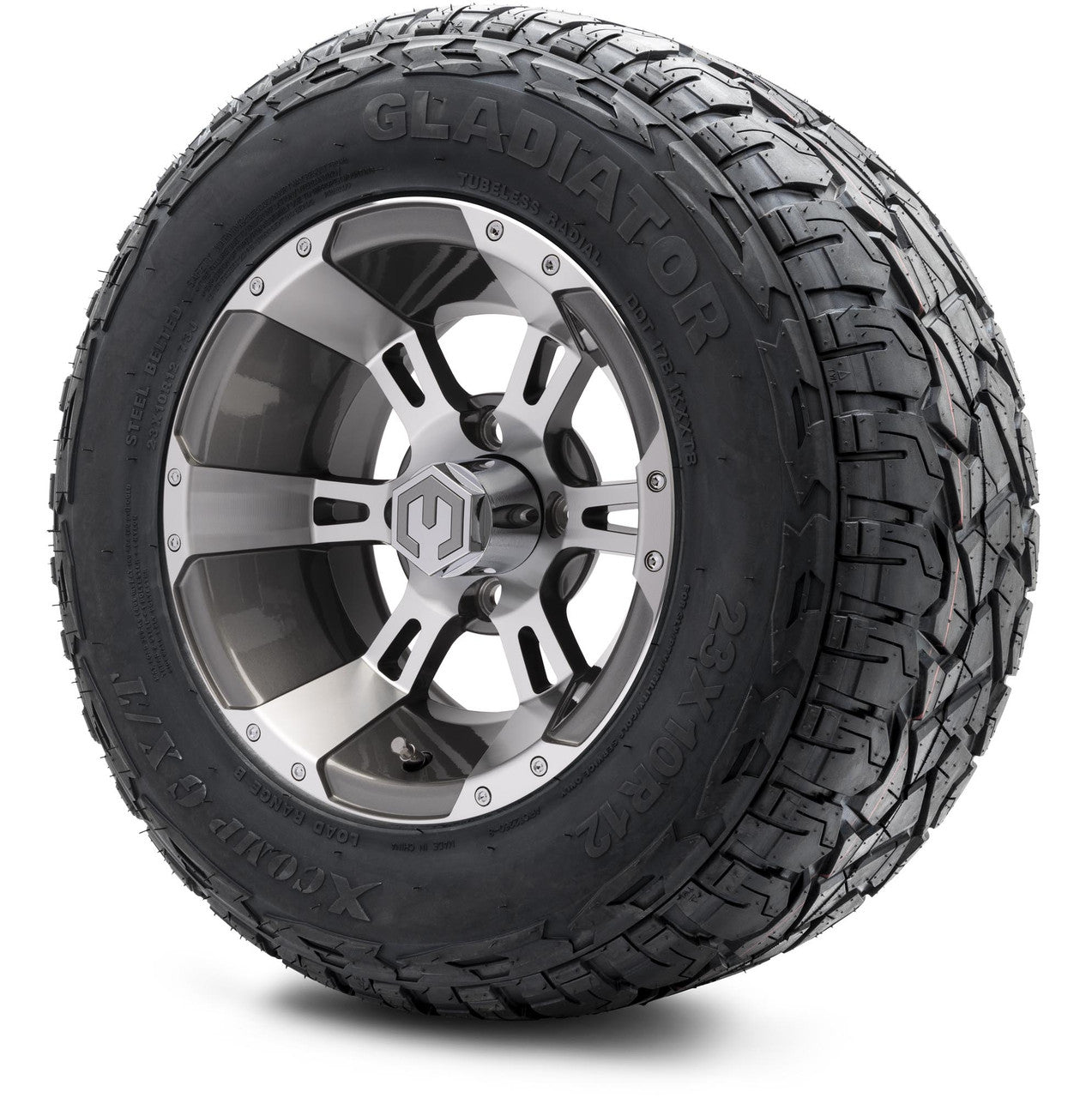 12" MODZ Ambush Gunmetal - Tire and Wheel Combo