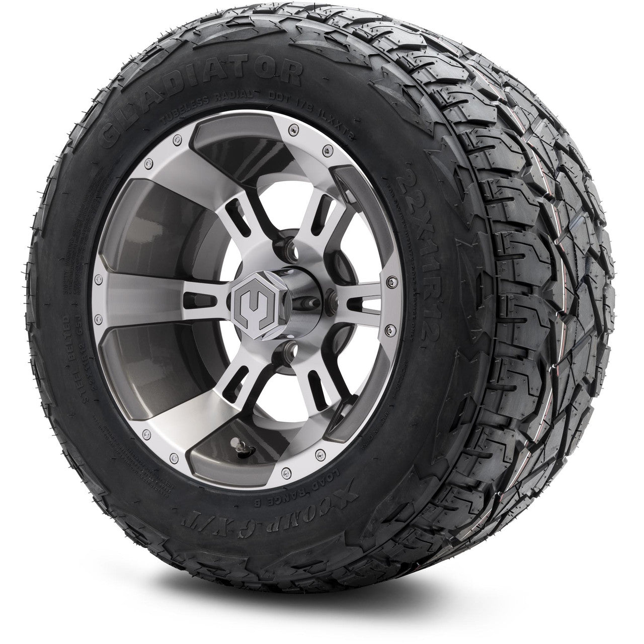 12" MODZ Ambush Gunmetal - Tire and Wheel Combo