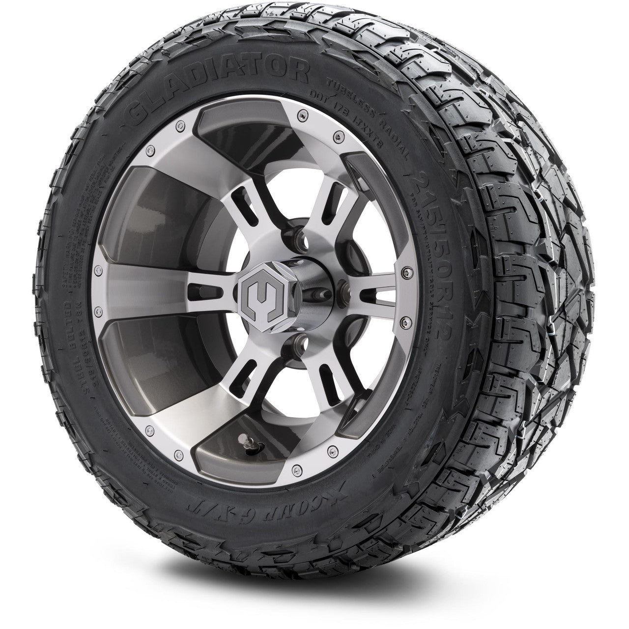 12" MODZ Ambush Gunmetal - Tire and Wheel Combo