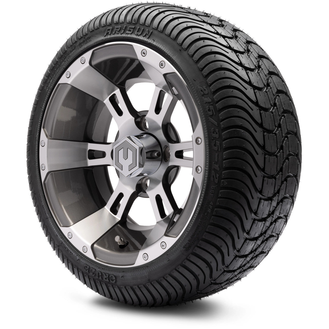 12" MODZ Ambush Gunmetal - Tire and Wheel Combo