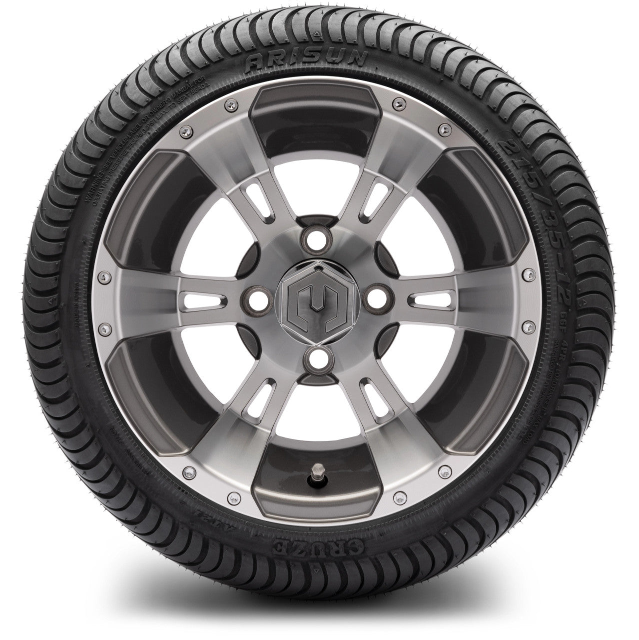 12" MODZ Ambush Gunmetal - Tire and Wheel Combo