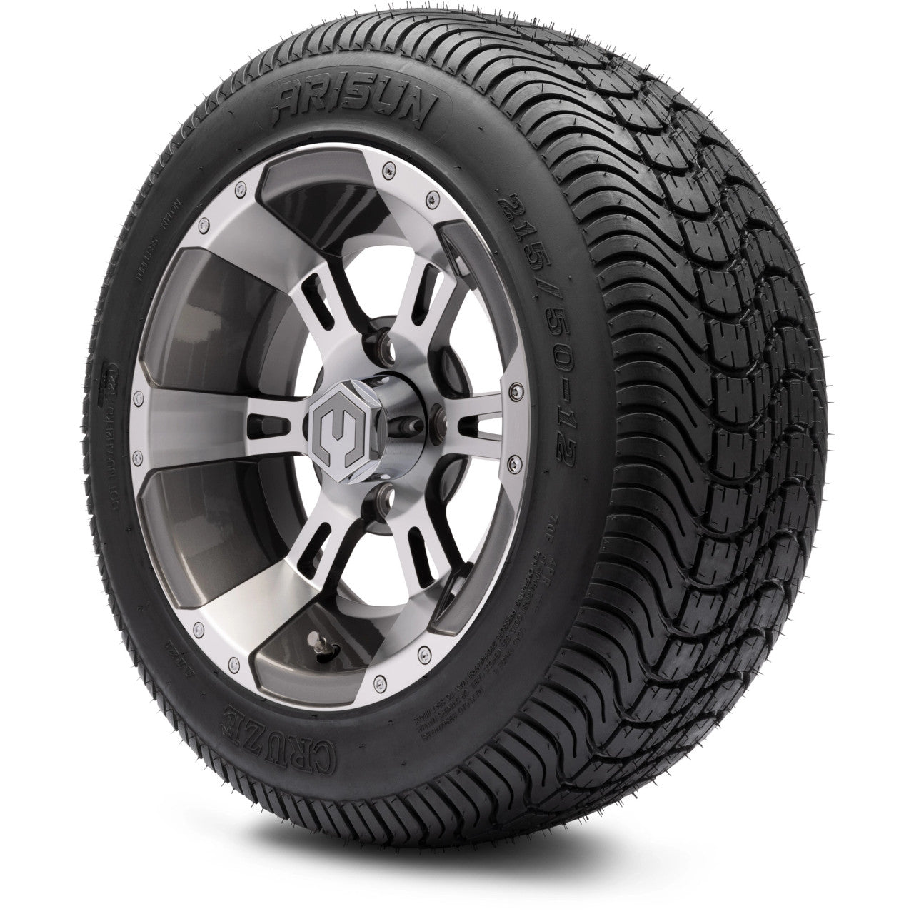 12" MODZ Ambush Gunmetal - Tire and Wheel Combo