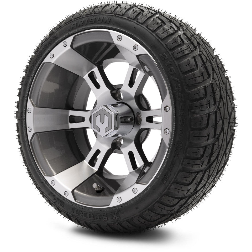 12" MODZ Ambush Gunmetal - Tire and Wheel Combo
