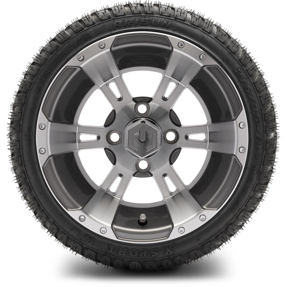 12" MODZ Ambush Gunmetal - Tire and Wheel Combo