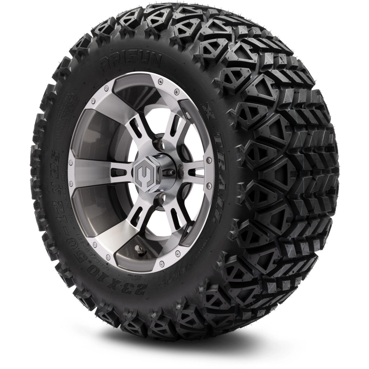 12" MODZ Ambush Gunmetal - Tire and Wheel Combo