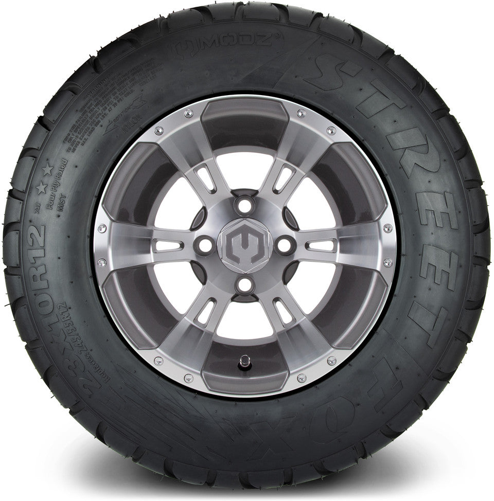 12" MODZ Ambush Gunmetal - Tire and Wheel Combo