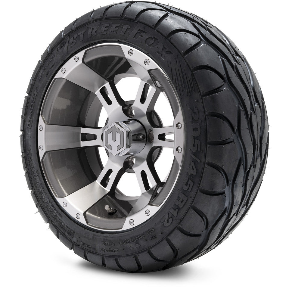 12" MODZ Ambush Gunmetal - Tire and Wheel Combo