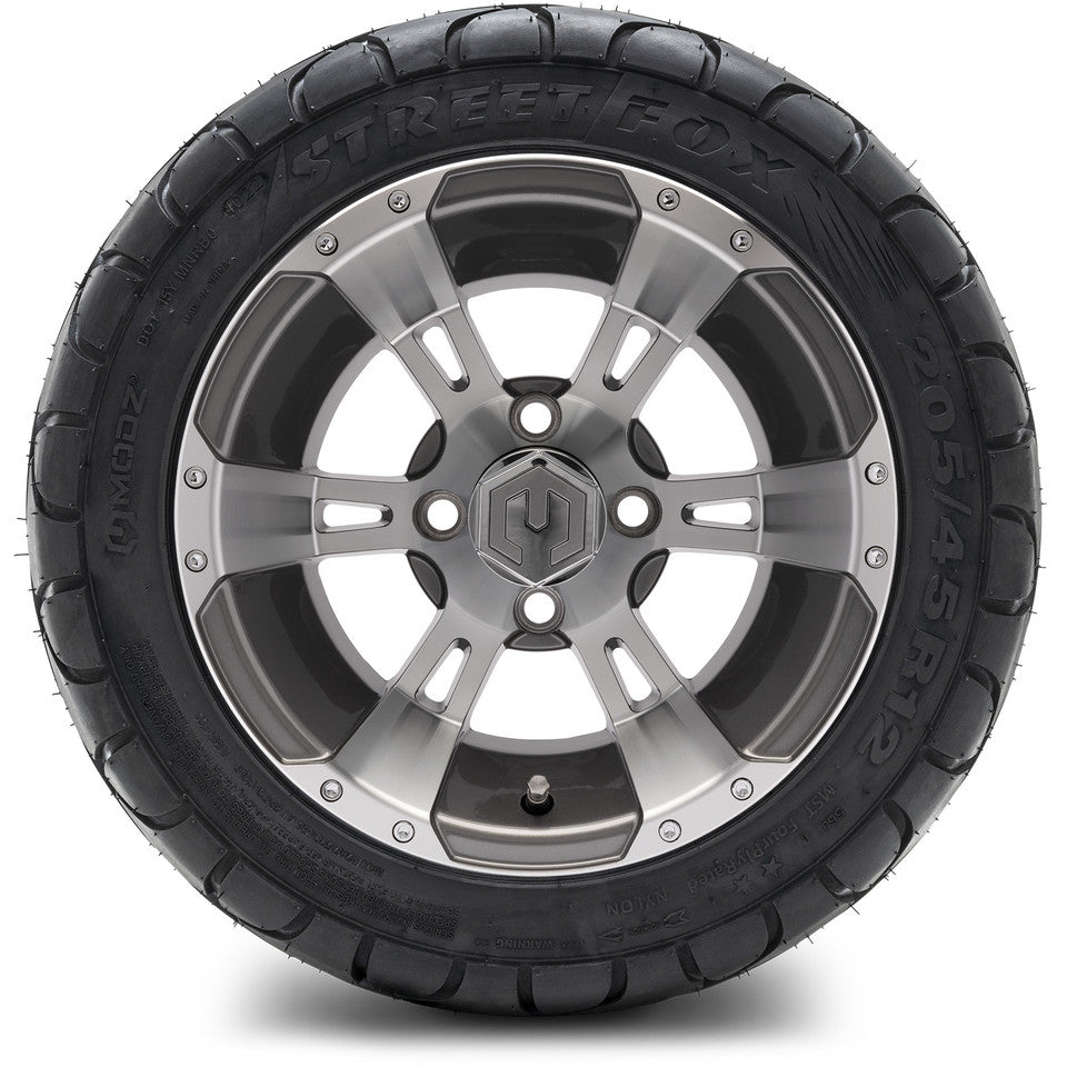 12" MODZ Ambush Gunmetal - Tire and Wheel Combo