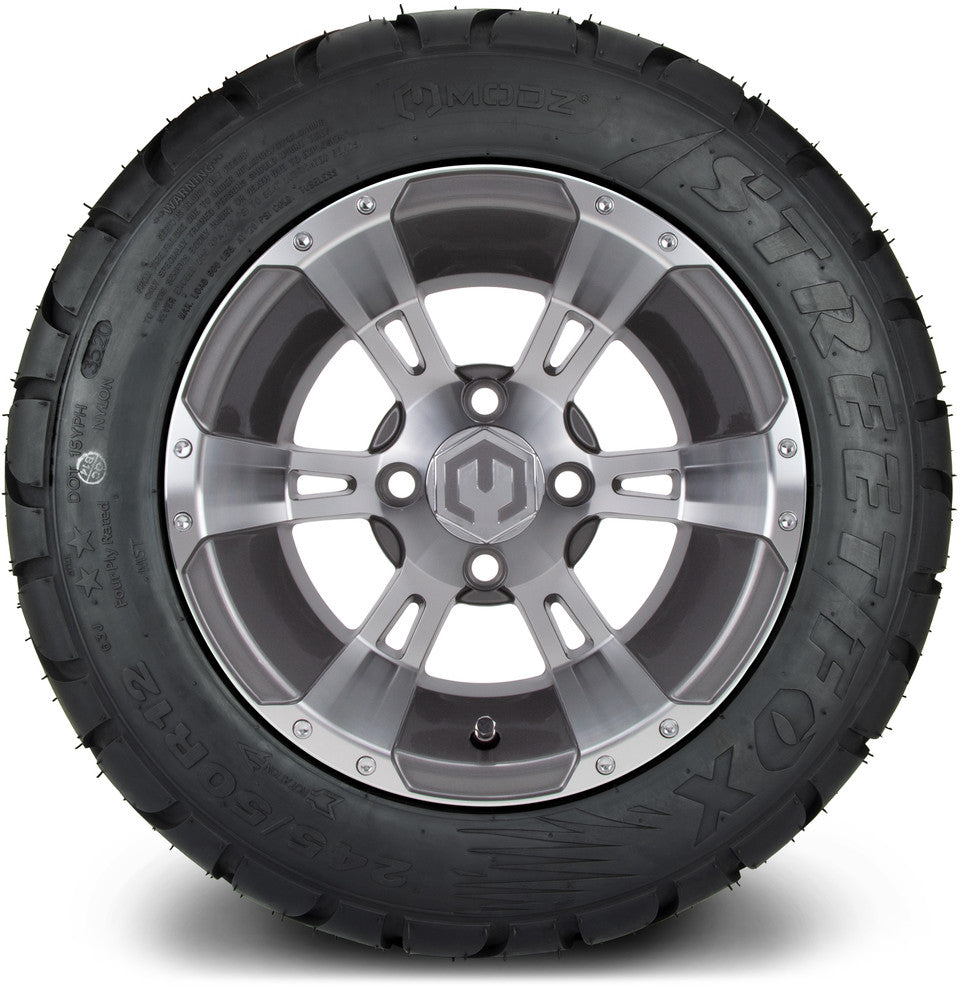 12" MODZ Ambush Gunmetal - Tire and Wheel Combo