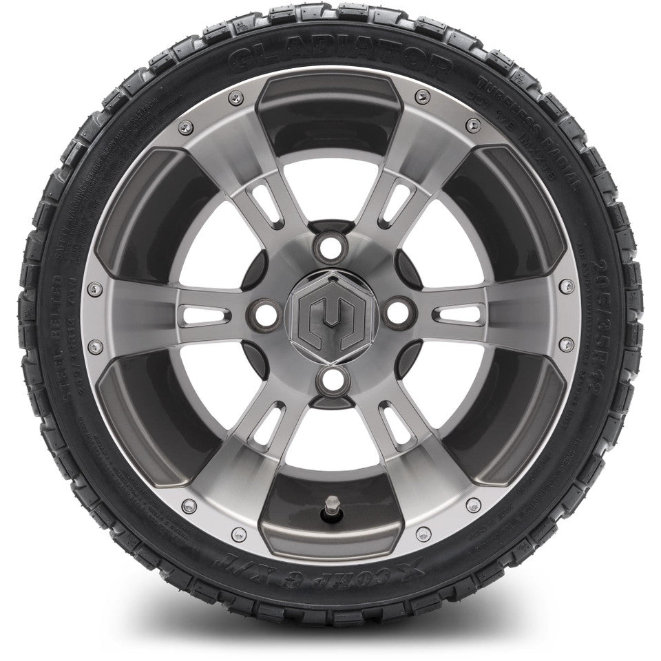 12" MODZ Ambush Gunmetal - Tire and Wheel Combo