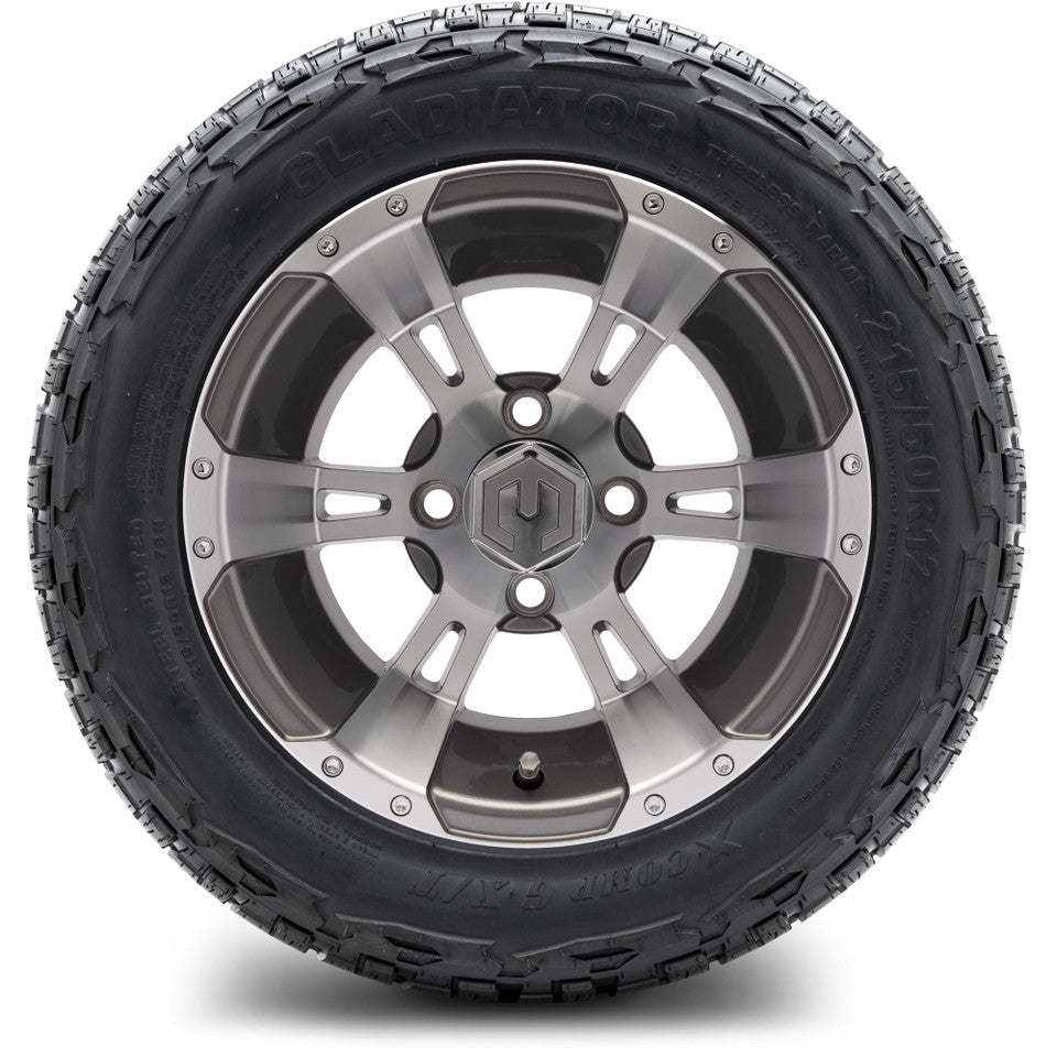 12" MODZ Ambush Gunmetal - Tire and Wheel Combo
