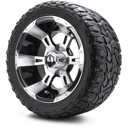 12" MODZ Ambush Machined Black- Tire and Wheel Combo