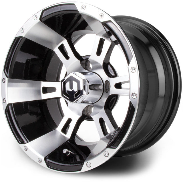 12" MODZ Ambush Machined Black- Tire and Wheel Combo
