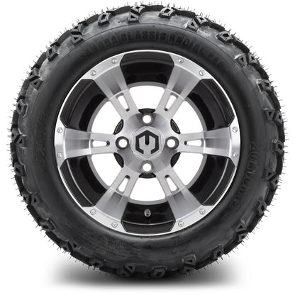 12" MODZ Ambush Machined Black- Tire and Wheel Combo