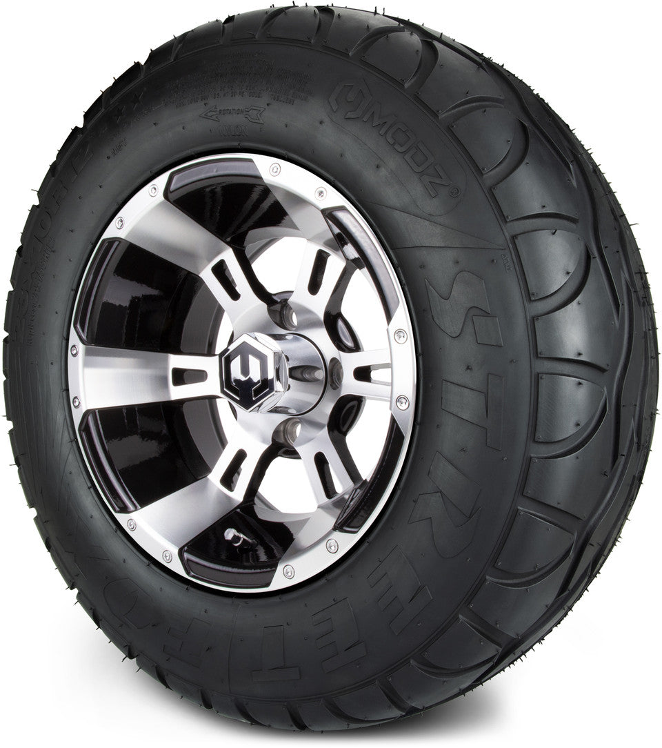 12" MODZ Ambush Machined Black- Tire and Wheel Combo