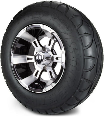 12" MODZ Ambush Machined Black- Tire and Wheel Combo