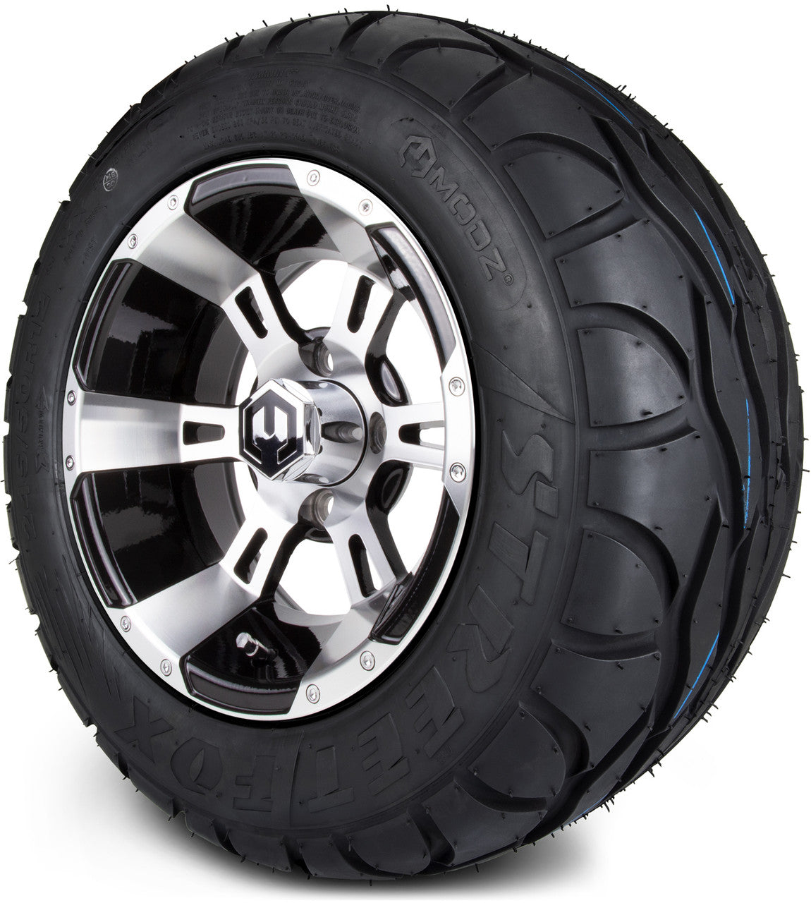 12" MODZ Ambush Machined Black- Tire and Wheel Combo