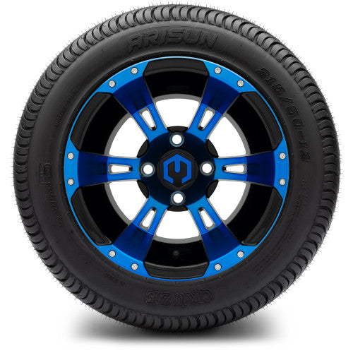 12" MODZ Ambush Blue & Black - Tire and Wheel Combo