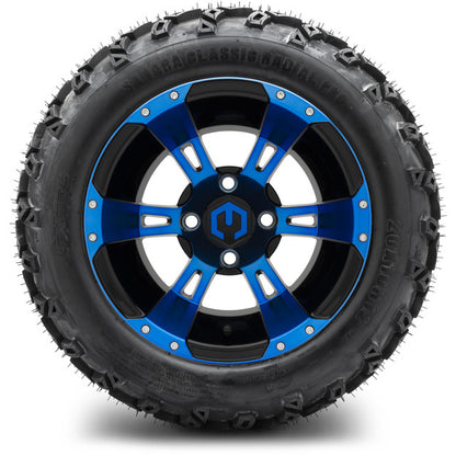 12" MODZ Ambush Blue & Black - Tire and Wheel Combo