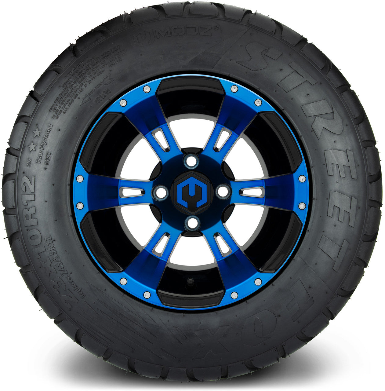 12" MODZ Ambush Blue & Black - Tire and Wheel Combo