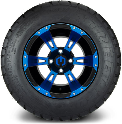 12" MODZ Ambush Blue & Black - Tire and Wheel Combo