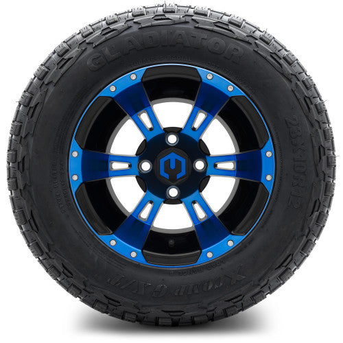 12" MODZ Ambush Blue & Black - Tire and Wheel Combo