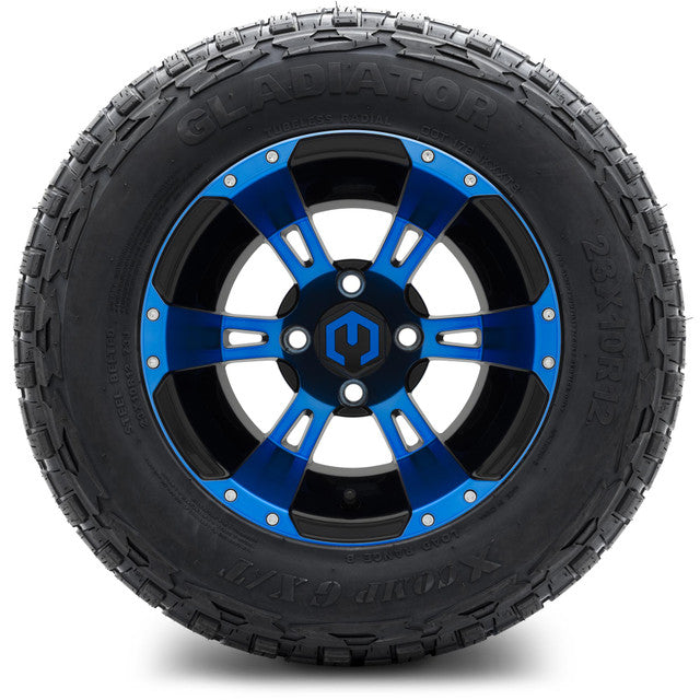 12" MODZ Ambush Blue & Black - Tire and Wheel Combo