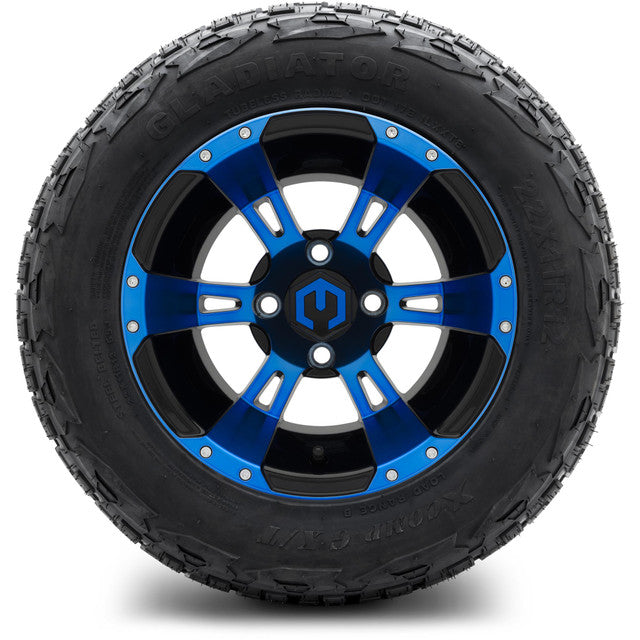 12" MODZ Ambush Blue & Black - Tire and Wheel Combo