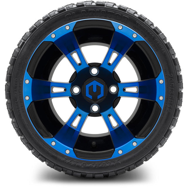 12" MODZ Ambush Blue & Black - Tire and Wheel Combo