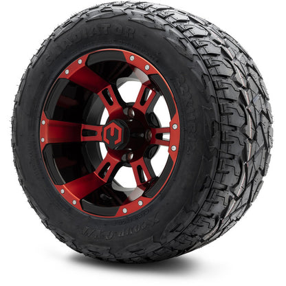 12" MODZ Ambush Red & Black - Tire and Wheel Combo