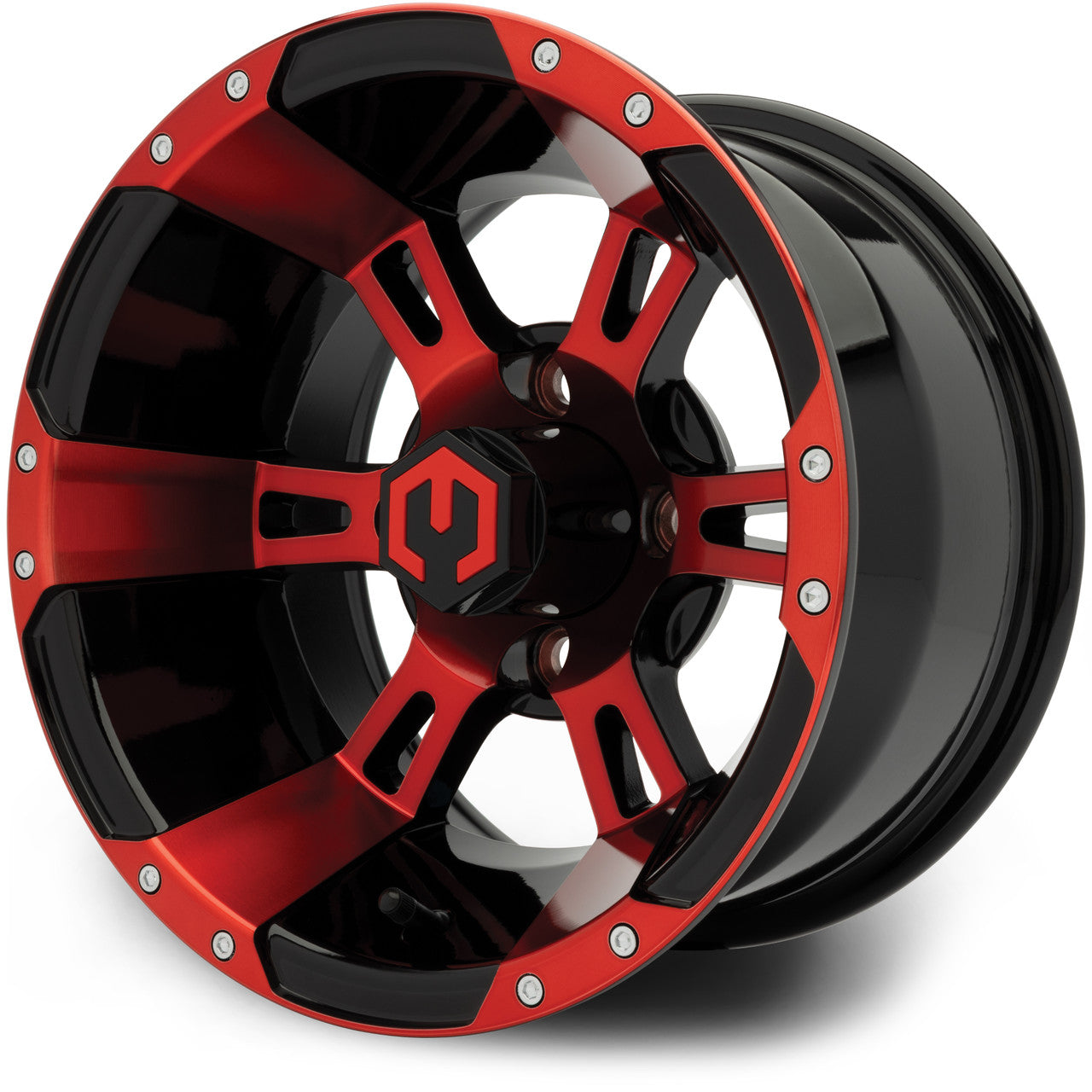 12" MODZ Ambush Red & Black - Tire and Wheel Combo