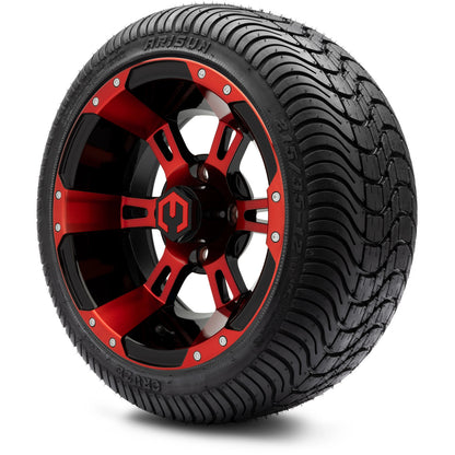 12" MODZ Ambush Red & Black - Tire and Wheel Combo