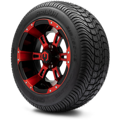 12" MODZ Ambush Red & Black - Tire and Wheel Combo
