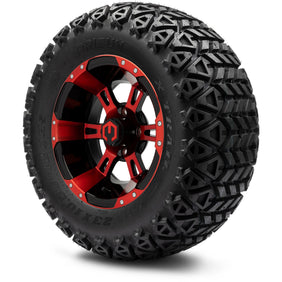 12" MODZ Ambush Red & Black - Tire and Wheel Combo