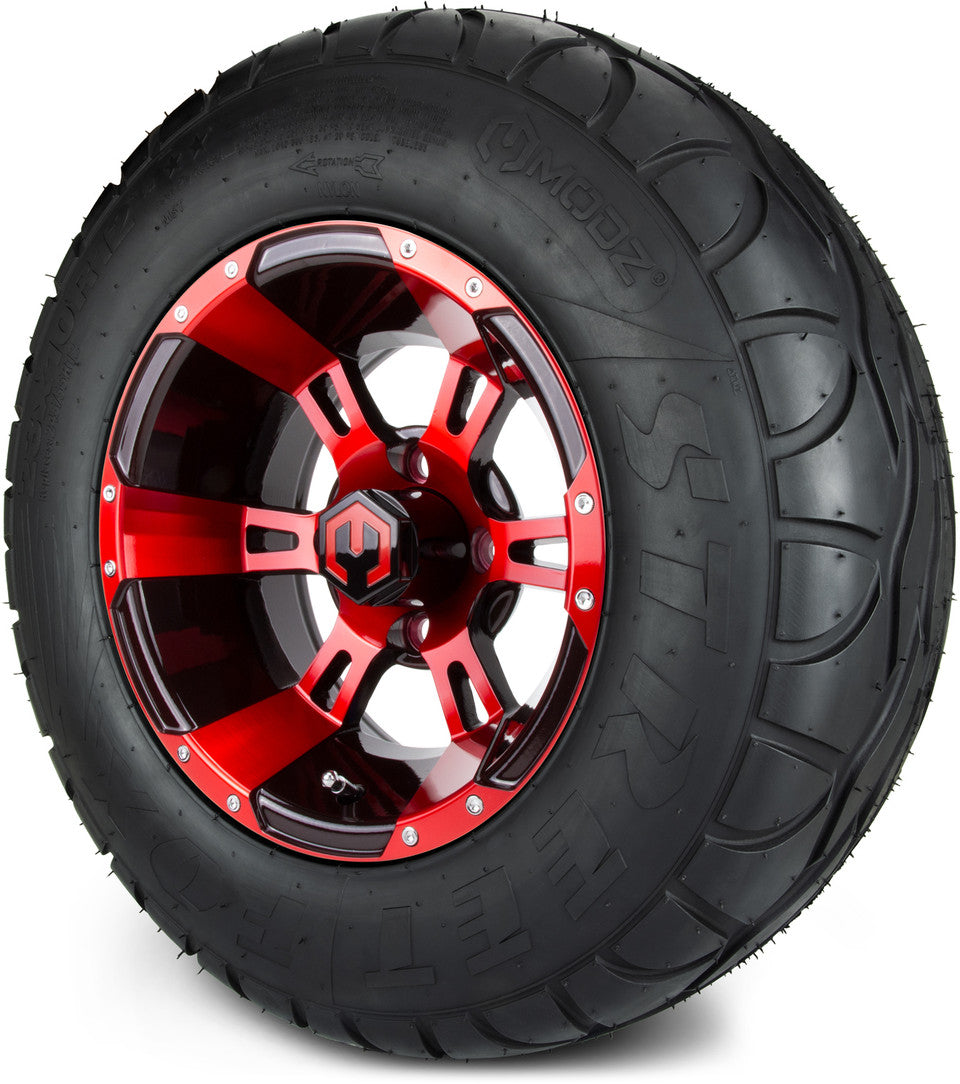 12" MODZ Ambush Red & Black - Tire and Wheel Combo