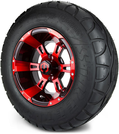 12" MODZ Ambush Red & Black - Tire and Wheel Combo