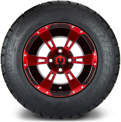 12" MODZ Ambush Red & Black - Tire and Wheel Combo