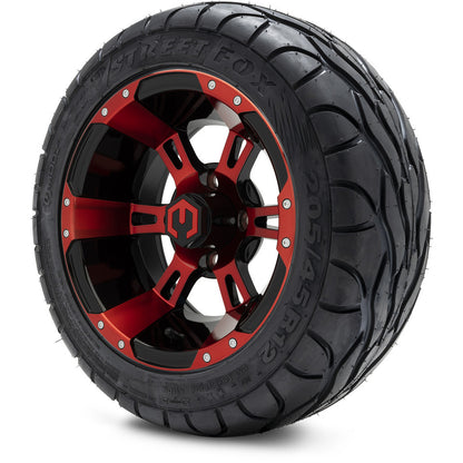 12" MODZ Ambush Red & Black - Tire and Wheel Combo