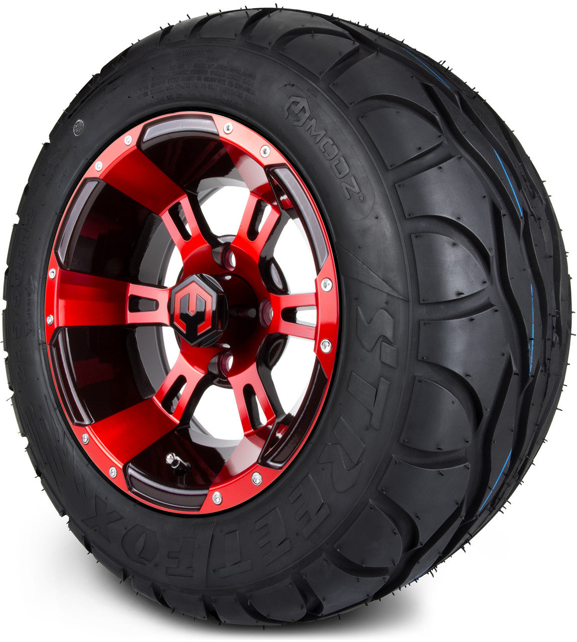 12" MODZ Ambush Red & Black - Tire and Wheel Combo