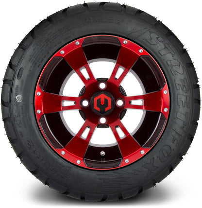 12" MODZ Ambush Red & Black - Tire and Wheel Combo